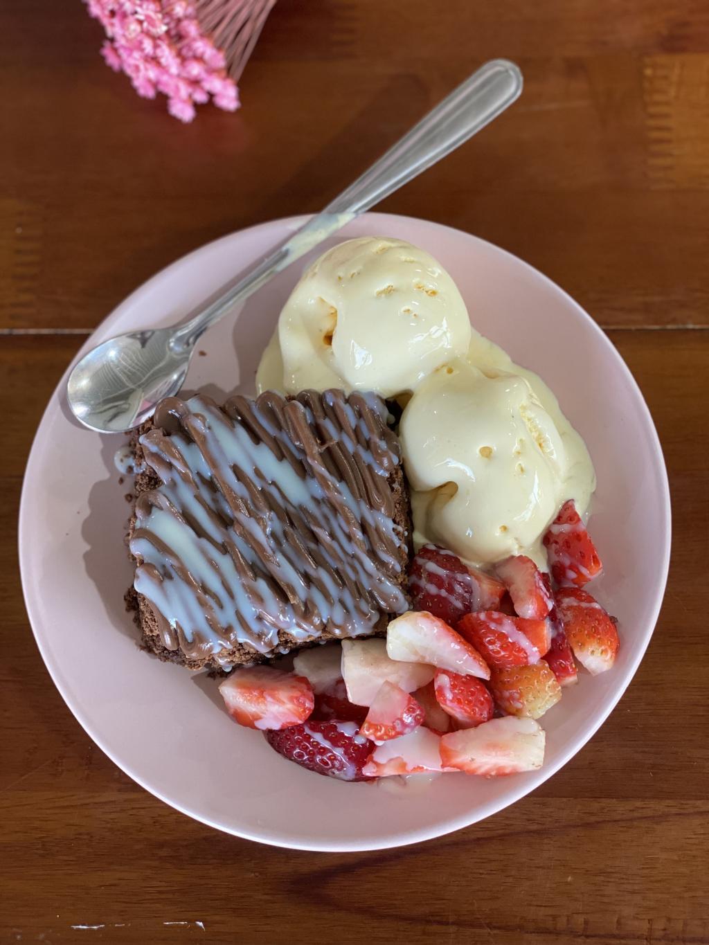 Brownie com Sorvete