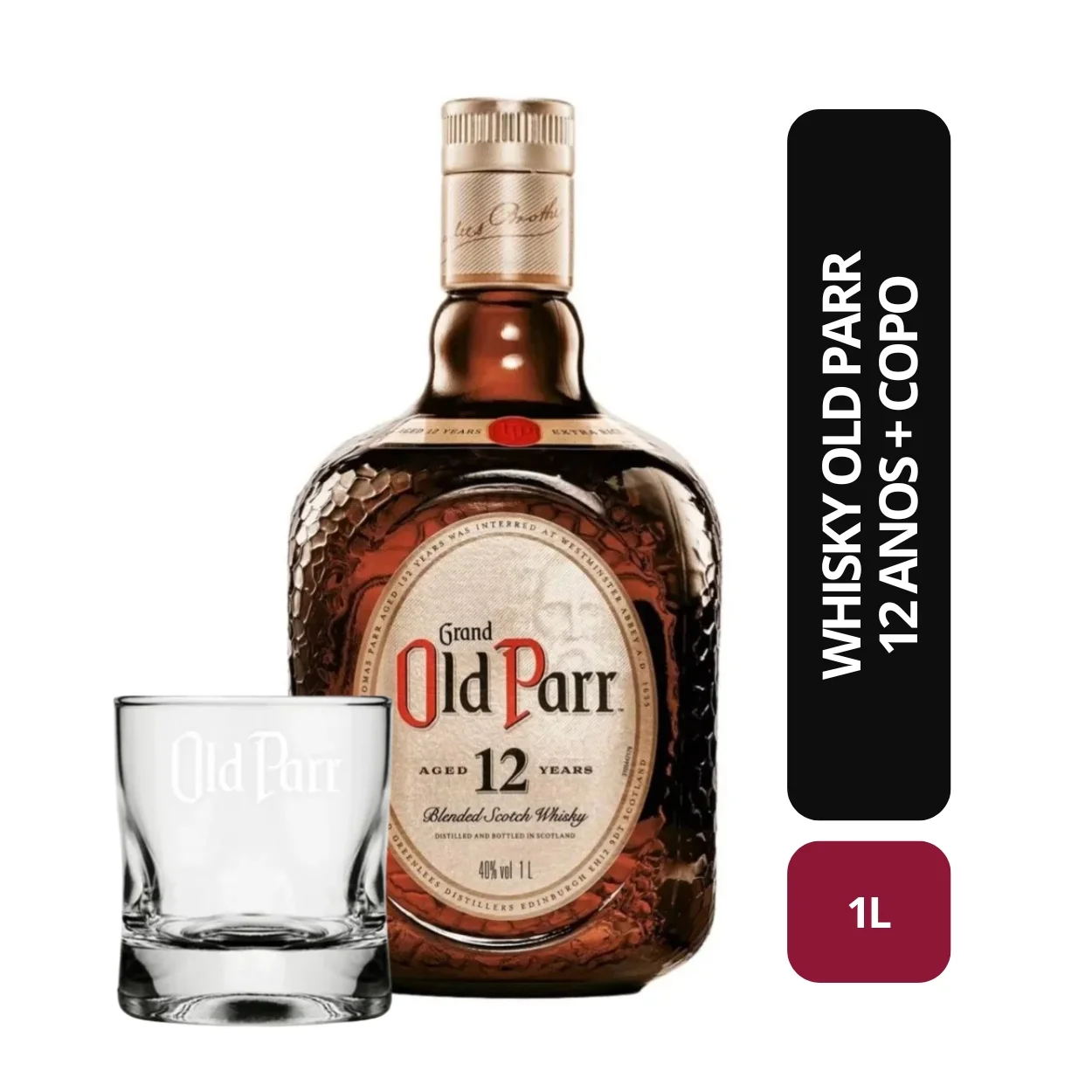 WHISKY OLD PARR 12 ANOS 1L