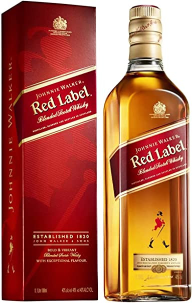 WHISKY JOHNNIE WALKER RED LABEL 1L
