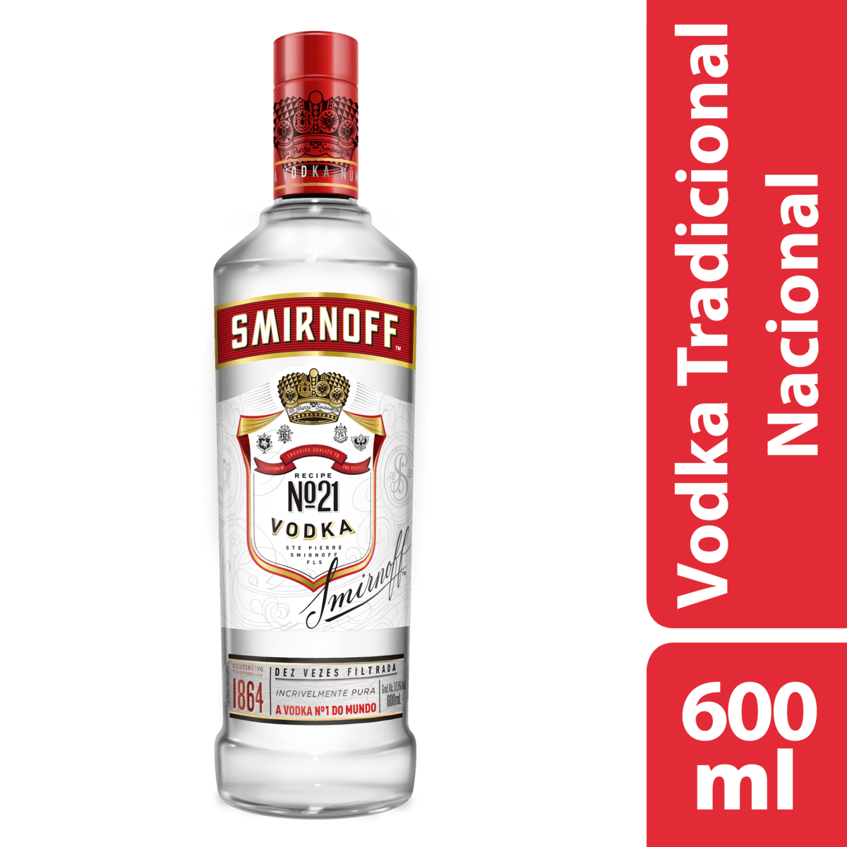 VODKA SMIRNOFF 600ML